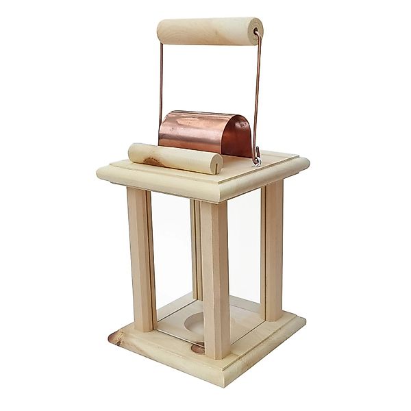 Erst-Holz Schöne Zirbenholzlaterne für Innenräume und Draußen als Dekoratio günstig online kaufen