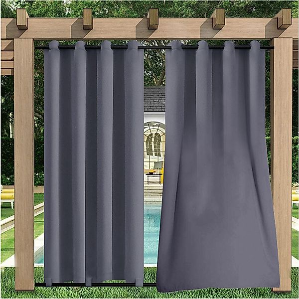 Sunicol Gardine Outdoor Vorhang,Wasserdicht,Oben Unten mit günstig online kaufen