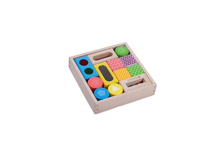EverEarth® Lernspielzeug Entdeckerbausteine aus Holz – Lern- & Motorikspiel günstig online kaufen