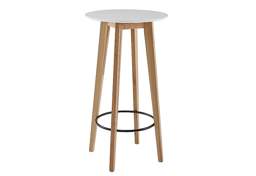 Wohnling Stehtisch WL6.094 60x110x60 cm Weiß Bartisch Skandinavisch Eiche T günstig online kaufen