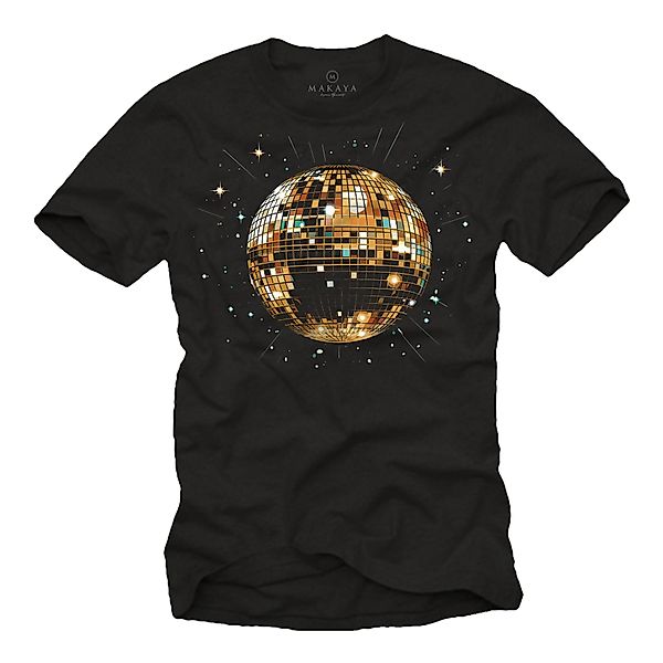 MAKAYA T-Shirt Herren Disco Motiv 60er günstig online kaufen
