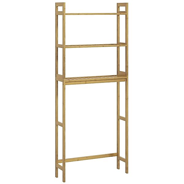 Kleankin Badregal Toilettenregal 3-stöckiges Badezimmerregal, Standregal günstig online kaufen