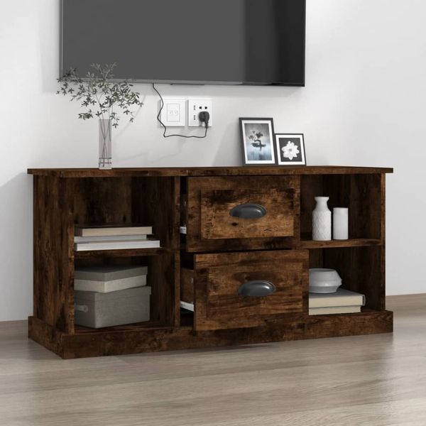 vidaXL TV-Schrank TV-Schrank Räuchereiche 99,5x35,5x48 cm günstig online kaufen