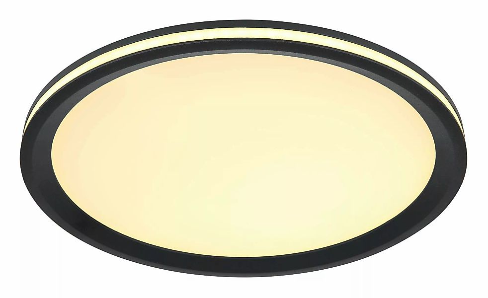 Globo Lighting Deckenleuchte   ¦ schwarz ¦ Maße (cm): B: 30 H: 5 T: 30.0 La günstig online kaufen