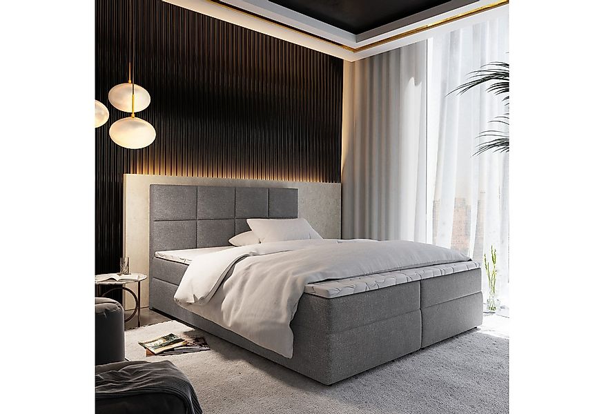 Masseno Boxbett LENA 160x200 cm mit Bonell Matratze und Topper günstig online kaufen