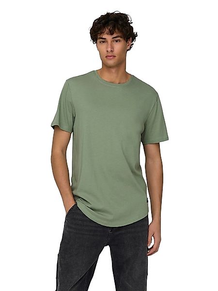 Only & Sons Herren Kurzarm Rundhals T-Shirt ONSMATT LIFE LONGY günstig online kaufen