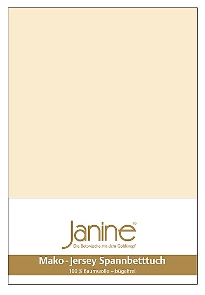 Janine Spannbettlaken Spannbetttuch Mako Feinjersey, Jersey, günstig online kaufen