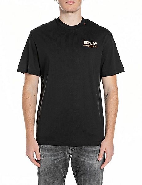 Replay T-Shirt mit bedrucktem Rücken, Print günstig online kaufen
