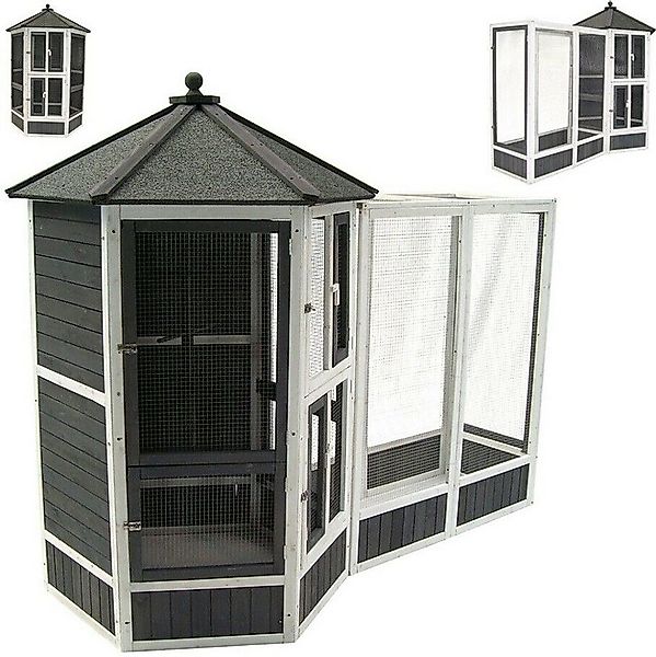 Apex Vogelhaus Vogelvoliere XXL Vogelkäfig Vogelhaus Vogel Käfig Tierkäfig günstig online kaufen