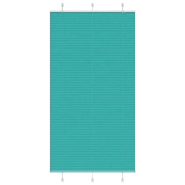 vidaXL Plissee Petrolgrün 105x200 cm Stoffbreite 104,4 cm Polyester 4015416 günstig online kaufen