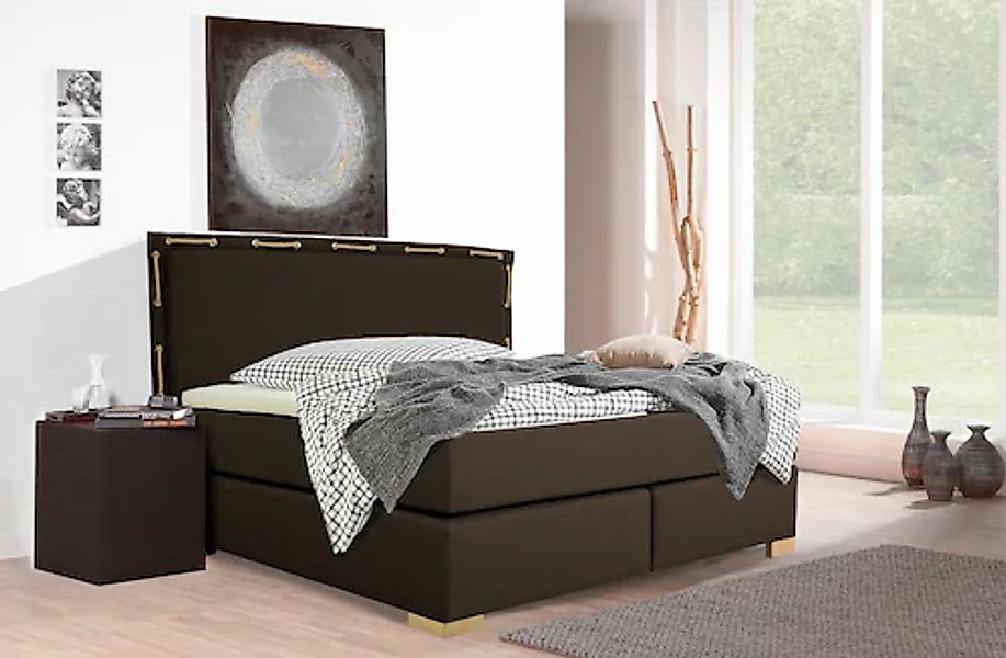 Home affaire Boxspringbett ""Marlou"" inkl. Topper, 3 Breiten, 3 Härtegrad- günstig online kaufen