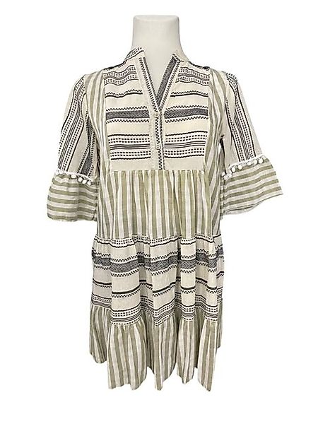 Fashion and Sports Sommerkleid 887 Leinen Tunika Kleid günstig online kaufen