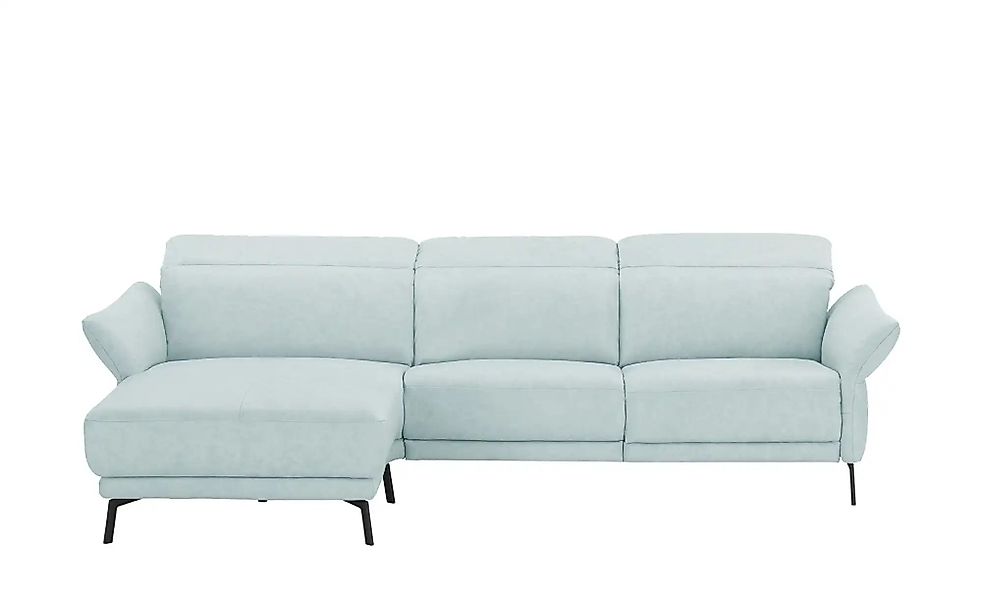 Wohnwert Ecksofa Leder Bellana ¦ blau ¦ Maße (cm): B: 285 H: 101 T: 161.0 P günstig online kaufen
