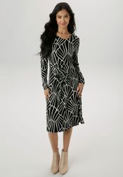 Aniston SELECTED Jerseykleid im grafischen Musterdessin günstig online kaufen