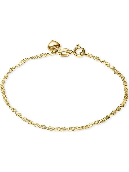 FAVS Silberarmband FAVS Damen-Armband 375er Gelbgold Herz günstig online kaufen