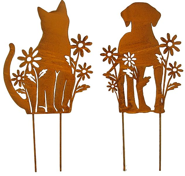 Posiwio Gartenstecker Wunderschönes Beetstecker Set Katze günstig online kaufen