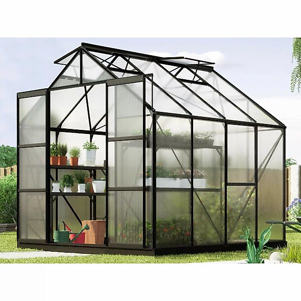 Vitavia Gewächshaus Jupiter 6700 HKP 6mm Schwarz günstig online kaufen