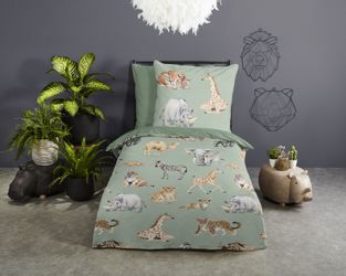 PURE luxury collection Kinderbettwäsche "Safari" 2 Stk. tlg. Mikrofaser, 13 günstig online kaufen