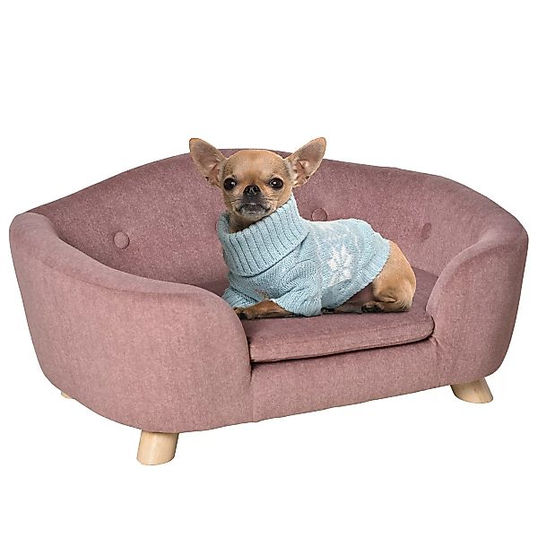 PawHut Hundebett Hundesofa Hundecouch Hundematte mit Kissen Rückentasche Pl günstig online kaufen