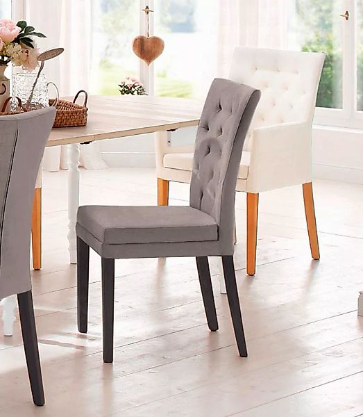 Home affaire 4-Fußstuhl »Colorado«, (Set), 4 St., Luxus-Microfaser, Beine a günstig online kaufen