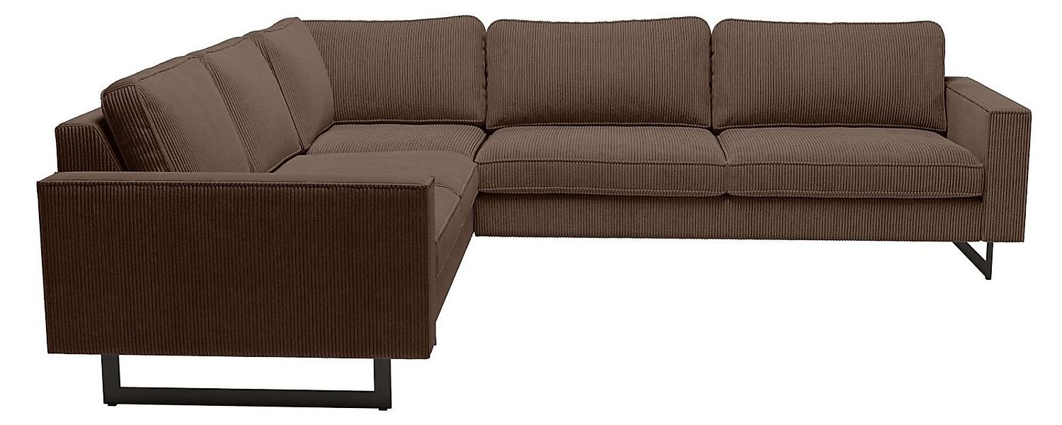 Home affaire Ecksofa Pinto, XXL, 250/290 cm, langer Schenkel, Ottomane, Cor günstig online kaufen