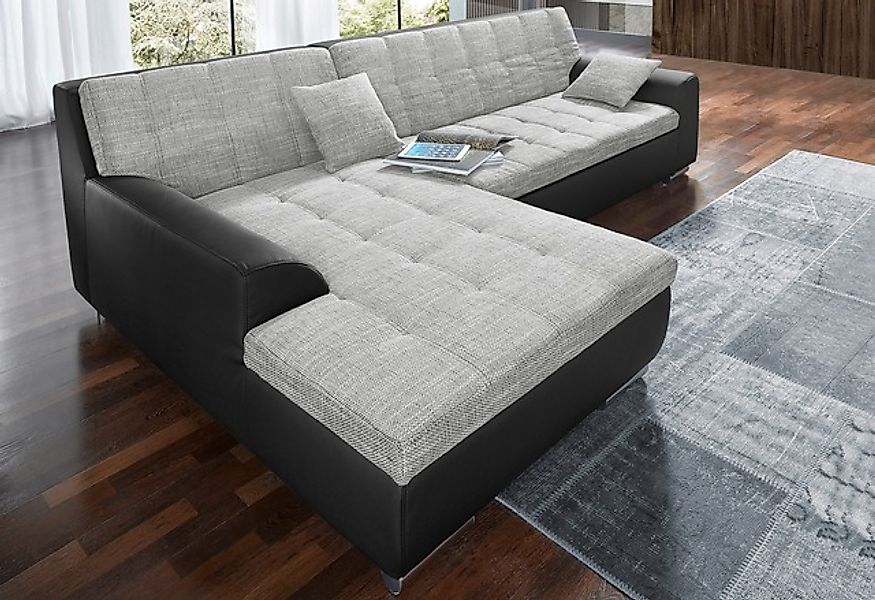 DOMO collection Ecksofa »Treviso viele Bezüge, auch in Cord, L-Form, B/T/H: günstig online kaufen