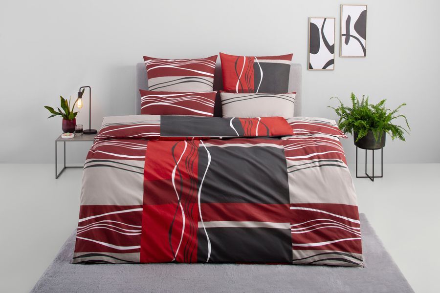 my home Bettwäsche "Kelian" 3 tlg. in verschiedenen Qualitäten, gemusterte günstig online kaufen