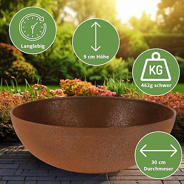 matches21 HOME & HOBBY Blumentopf Runde günstig online kaufen