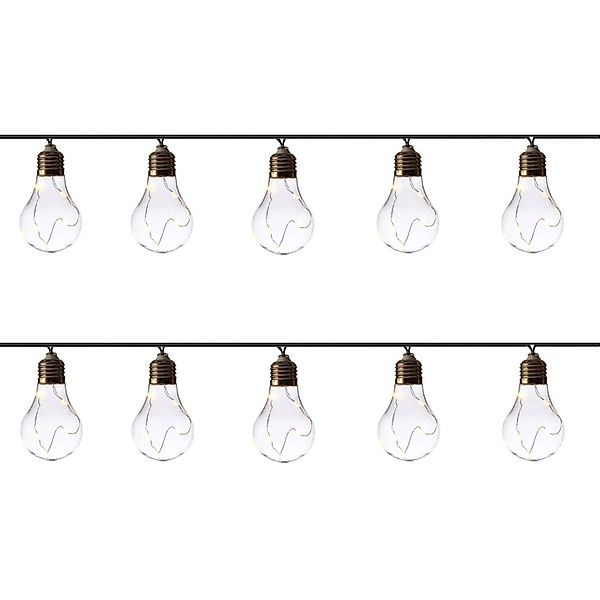 MARELIDA LED-Lichterkette LED Solar Lichterkette Glühbirne günstig online kaufen