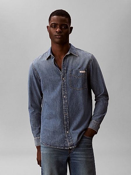 Calvin Klein Jeans Jeanshemd VINTAGE INDIGO Regular fit mit Rundhalsausschn günstig online kaufen