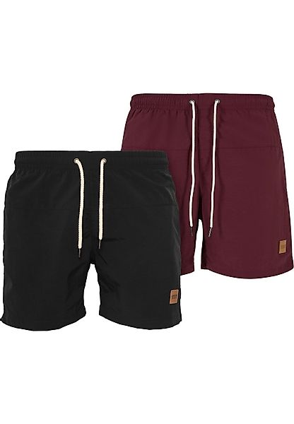 URBAN CLASSICS Badeshorts "Urban Classics Herren Block Swim Shorts 2-Pack" günstig online kaufen