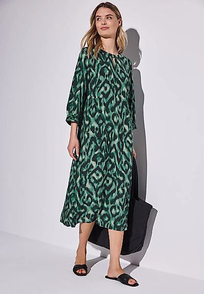 STREET ONE Midikleid, 3/4 Arm mit grafischem Muster günstig online kaufen
