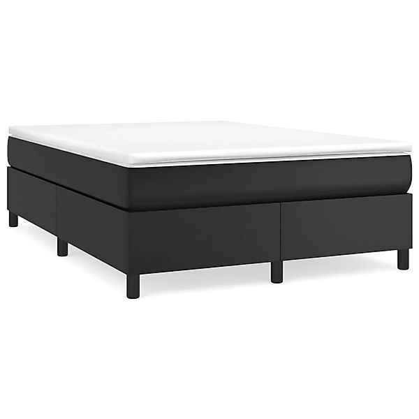 vidaXL Boxspringbett Schwarz 140x200 cm Kunstleder1465954 günstig online kaufen