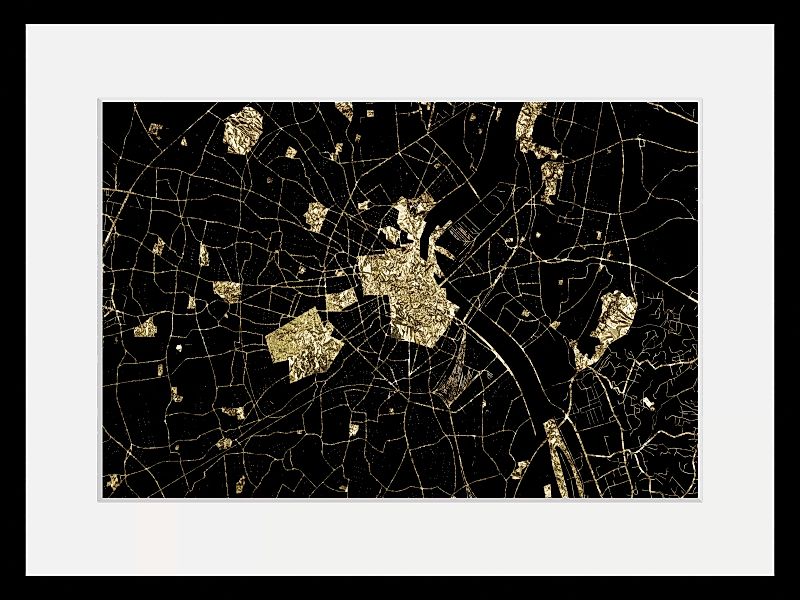 queence Bild "Landkarte", Städte, (1 St.) günstig online kaufen