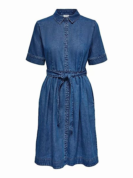 ONLY 2/4- Blusenkleid Damen Blau günstig online kaufen