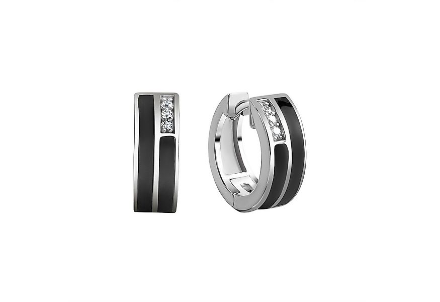 Vivance Paar Creolen 925/- Sterling Silber Zirkonia günstig online kaufen