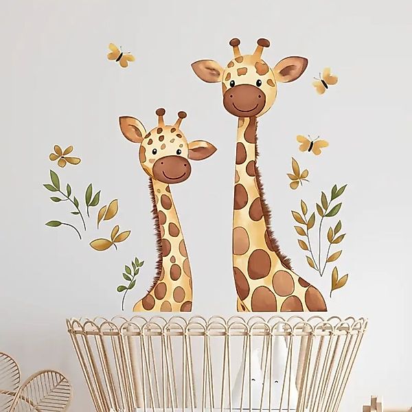Montegoni Wandsticker Selbstklebende Giraffen Wandaufkleber – Kinderzimmer günstig online kaufen