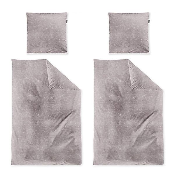 4 tlg  Irisette Biber Bettwäsche Koala 8544-60 Unifarben rosa 135x200 günstig online kaufen