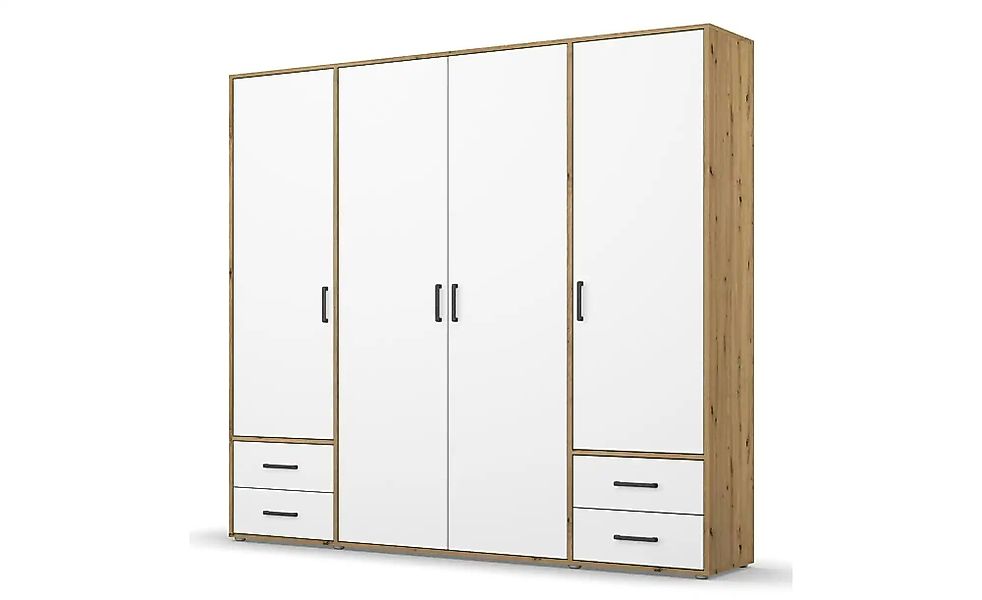 Drehtürenschrank  Yarm ¦ braun ¦ Maße (cm): B: 187 H: 194 Schränke > Kleide günstig online kaufen