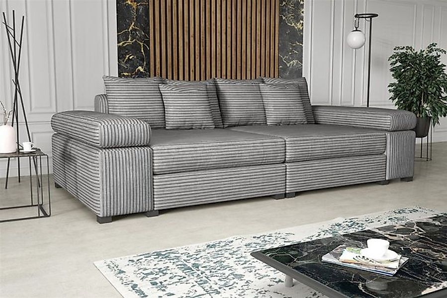 Fun Möbel Big-Sofa Couchgarnitur Megasofa Riesensofa AREZZO in Stoff, mit o günstig online kaufen