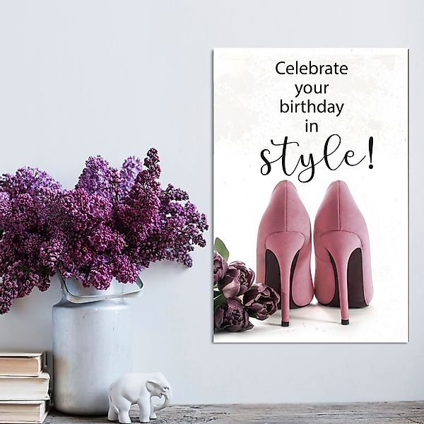 queence Metallbild "Style", Sprüche-Schriftzug-Sprüche-Sprüche & Texte-Schu günstig online kaufen
