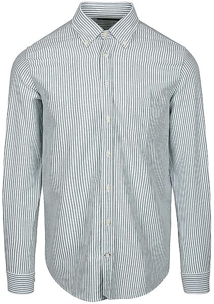 Steppin' Out Hemd Oxford Brusttasche Streifen Hellgrün - Größe 3XL günstig online kaufen