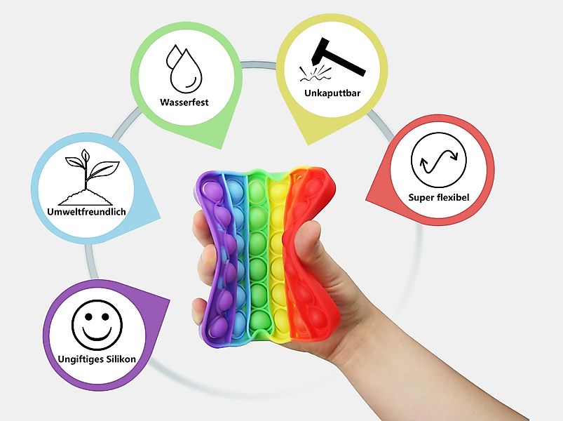 Frentree Lernspielzeug Push Pop Anti-Stress, Spielzeug, günstig online kaufen