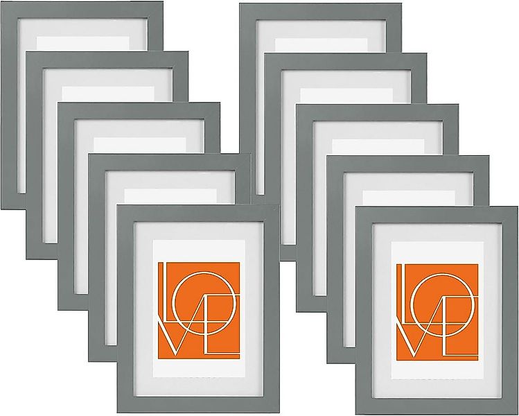 Woltu Bilderrahmen Foto Rahnmen, (10 St), 10x15 bis 30x45 cm aus Holzwerkst günstig online kaufen