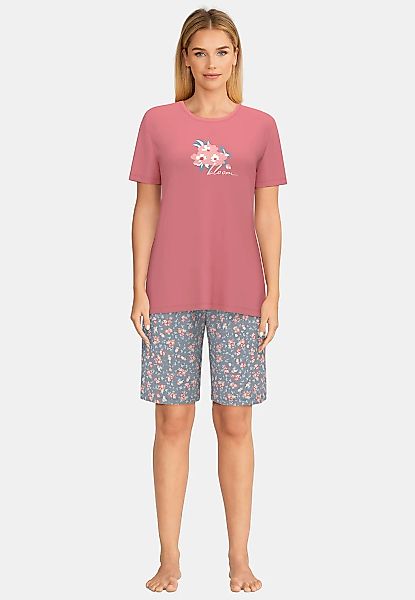 GÖTZBURG Shorty "Galway", florales Design, Kurzarm, Rundhalsausschnitt, kur günstig online kaufen