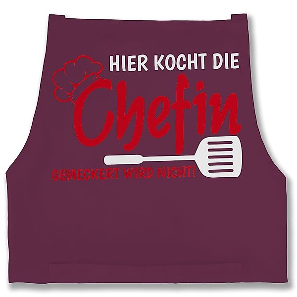 Shirtracer Kochschürze Hier kocht die Chefin günstig online kaufen