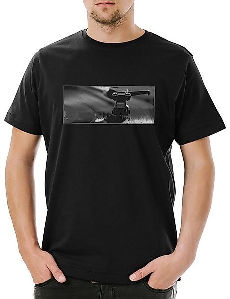 Urban Backwoods Print-Shirt Record Player Plattennadel Herren T-Shirt Platt günstig online kaufen