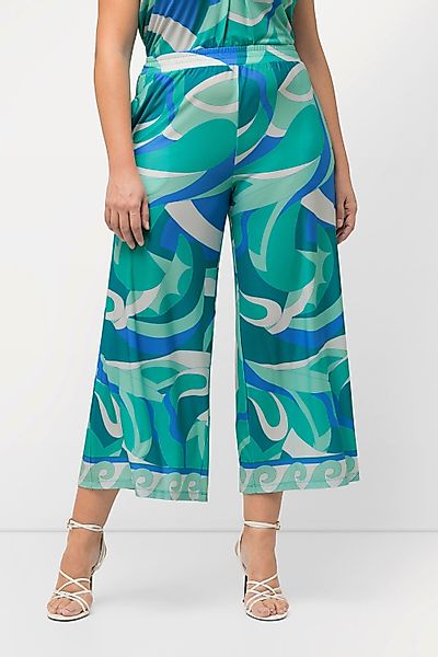Ulla Popken Funktionshose Jersey-Culotte wadenlang weites günstig online kaufen