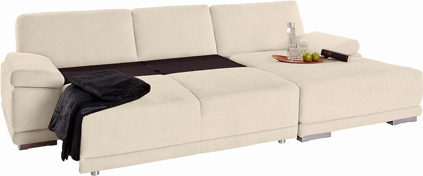 sit&more Ecksofa »Coria L-Form«, mit XL-Recamiere, wahlweise mit Bettfunkti günstig online kaufen