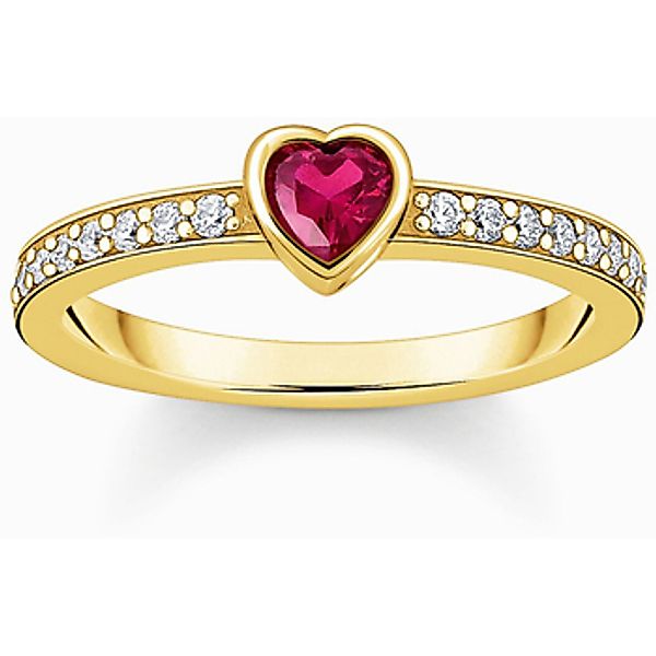 THOMAS SABO Solitärring mit rotem Herz günstig online kaufen
